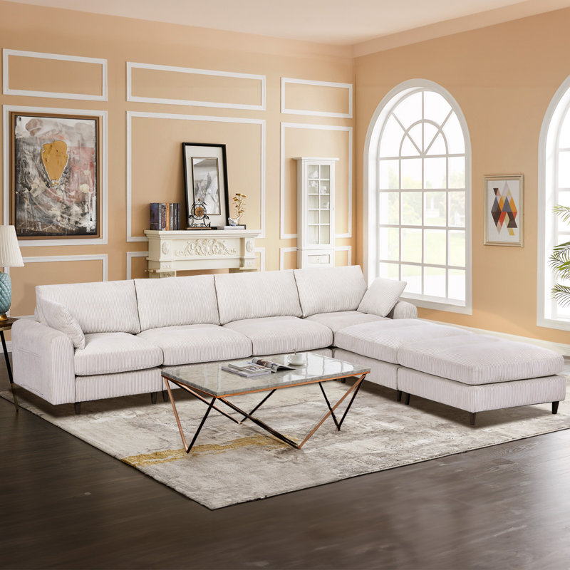 Wayfair couch with ottoman discount